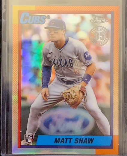 2025 Topps Chrome Update #90CU-20 Matt Shaw — front