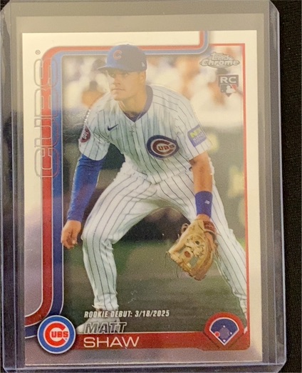 2025 Topps Chrome Update #USC135 Matt Shaw — front