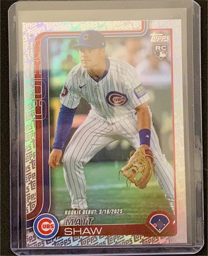 2025 Topps Update #US345 Matt Shaw — front