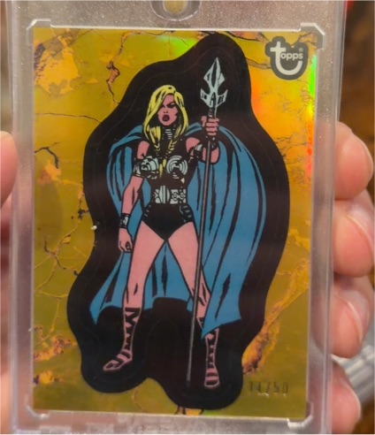 2025 Topps Marvel Comic Book Heroes 1975 Golden Anniversary #23 Valkyrie — front