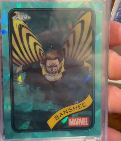 2025 Topps Chrome Marvel Sapphire #38 Banshee — front
