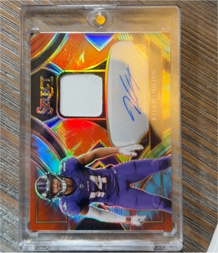 2022 Panini Select Kyle Hamilton Rookie Patch Auto #JRS-KH — front