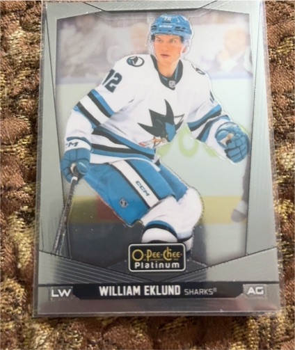 2024-25 O-Pee-Chee Platinum #19 William Eklund — front