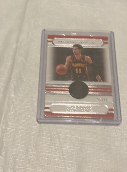2018-19 Panini Dominion Rookie Materials #RM-TYG Trae Young — front