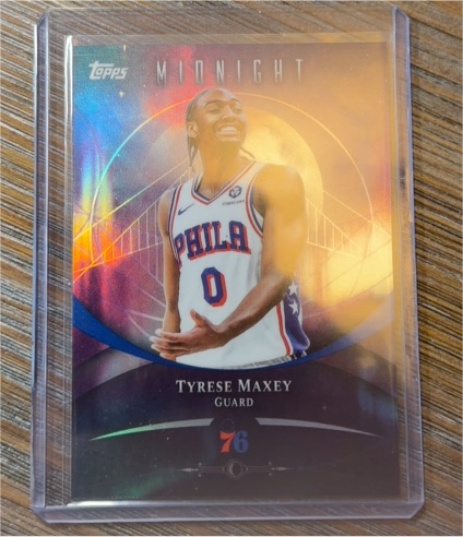 2025 Topps Midnight #8 Tyrese Maxey — front