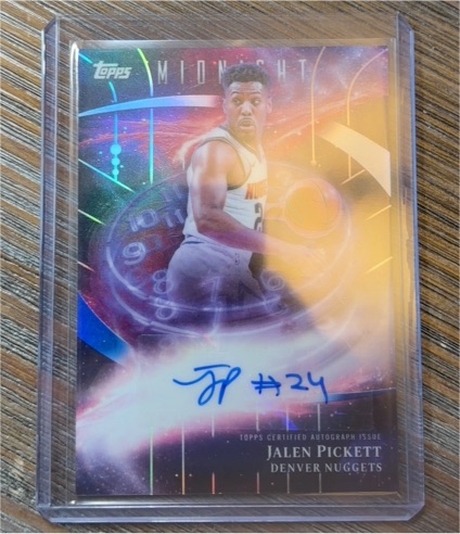 2025 Topps Midnight Stroke of Midnight #SM-JP Jalen Pickett — front