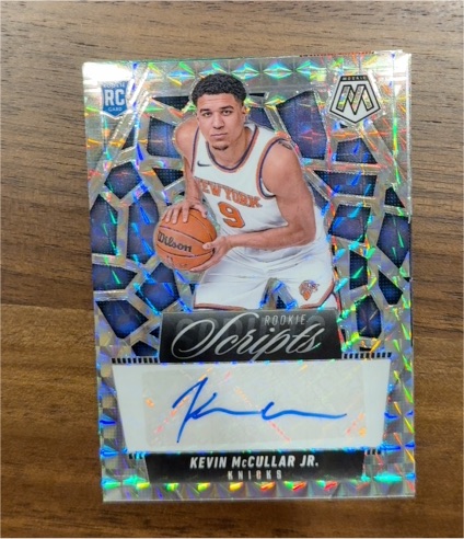 2024-25 Panini Mosaic Rookie Scripts #RS-MCC Kevin McCullar Jr. — front