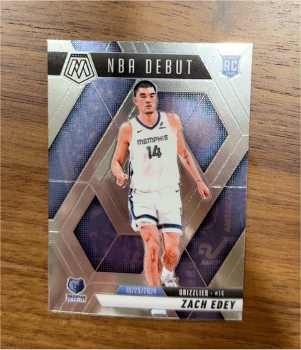 2024-25 Panini Mosaic NBA Debut #251 Zach Edey — front