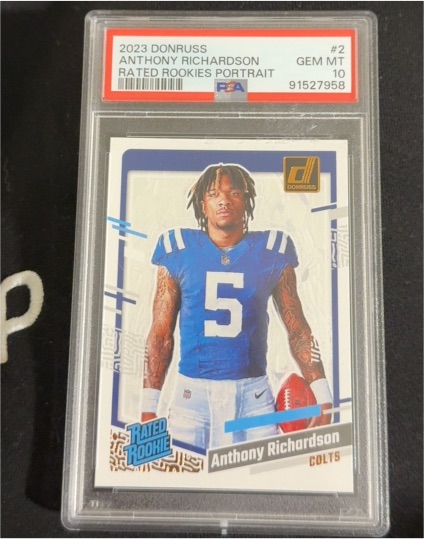 2023 Donruss #2 Anthony Richardson Rated Rookies Portrait — front