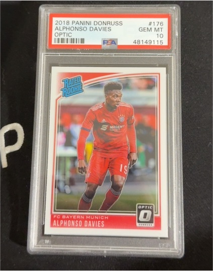 2018 Panini Donruss Optic #176 Alphonso Davies — front