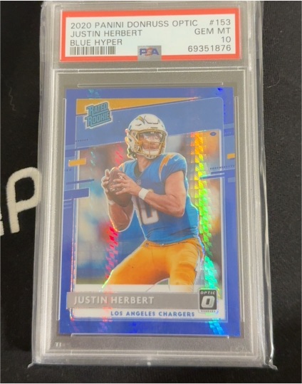 2020 Panini Donruss Optic #153 Justin Herbert — front
