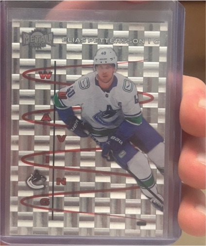 2024-25 Skybox Metal Universe #23WV Elias Pettersson Weaving — front