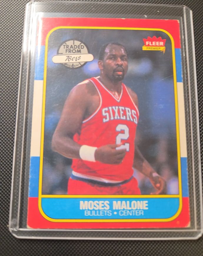 1986-87 Fleer #69 Moses Malone — front