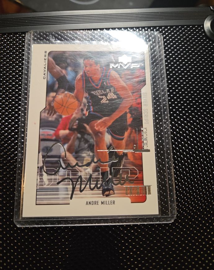 2000 Upper Deck MVP Silver Script #28 Andre Miller — front