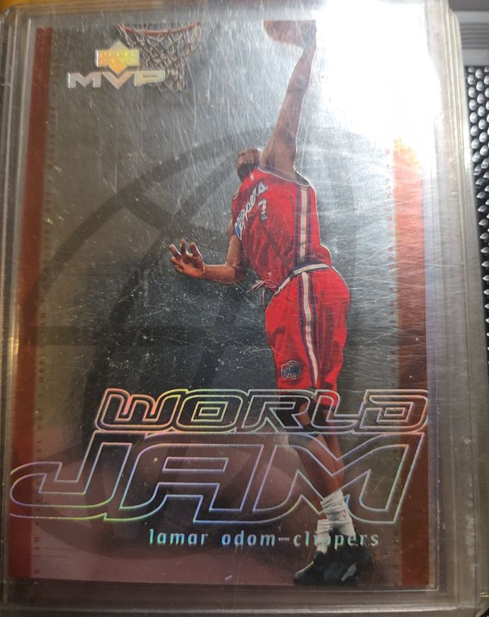 2000-01 Upper Deck MVP #WJ13 Lamar Odom World Jam — front