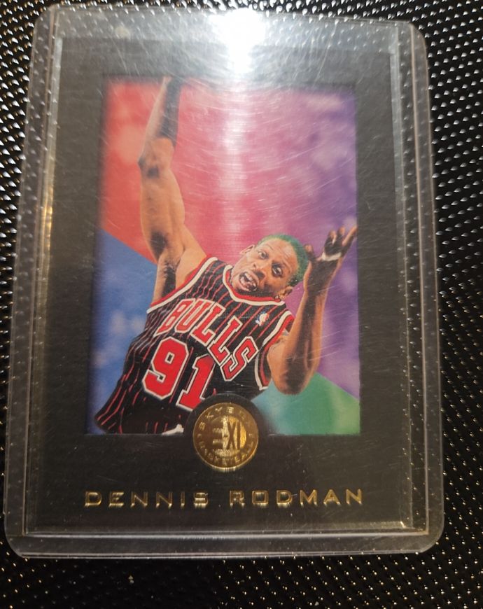 1995 Skybox E-XL #13 Dennis Rodman — front