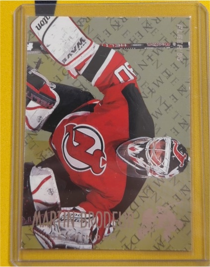 1994-95 Fleer Netminders #2 Martin Brodeur — front