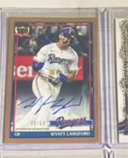 2024 Topps Update Baseball #1991 Wyatt Langford — front