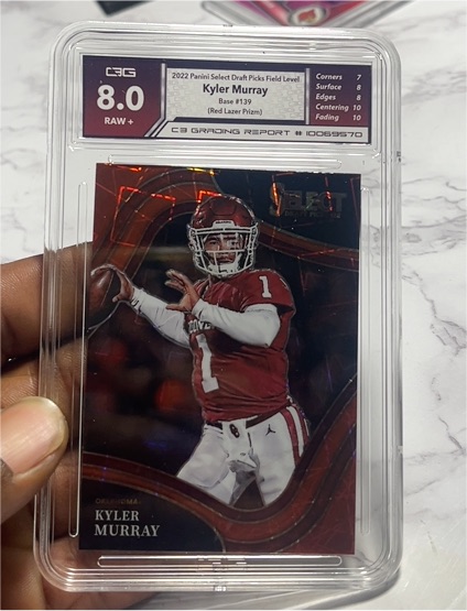2022 Panini Select Draft Picks #139 Kyler Murray Red Lazer Prizm — front