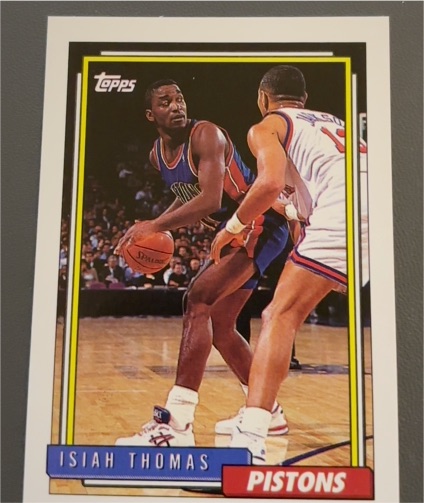 1992-93 Topps #331 Isiah Thomas Detroit Pistons — front