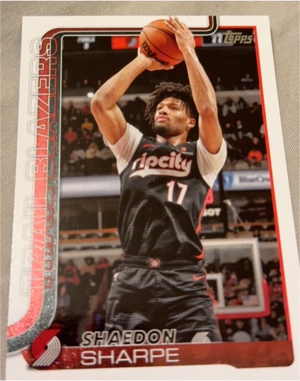 2025-26 Topps #127 Shaedon Sharpe — front