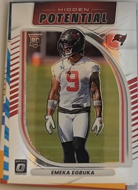 2025 Panini Donruss Optic Hidden Potential #15 Emeka Egbuka — front