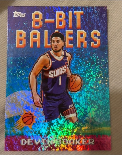 2025-26 Topps #8B-3 Devin Booker 8-Bit Ballers Holofoil — front