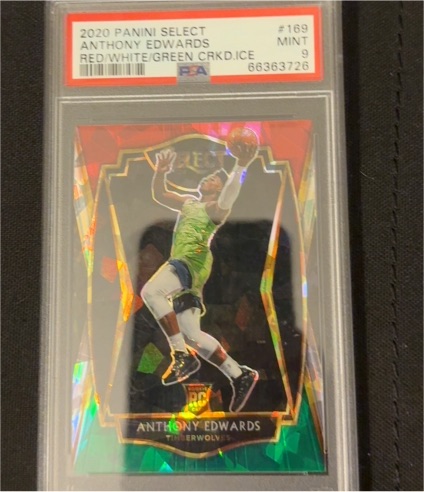 2020 Panini Select #169 Anthony Edwards — front