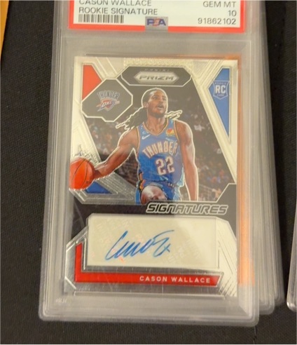 2023-24 Panini Prizm #RSI-WCE Cason Wallace Rookie Signatures — front
