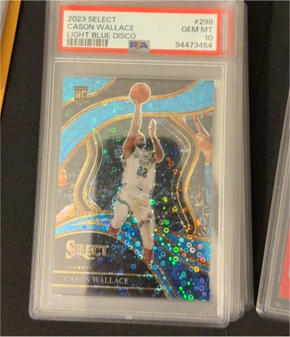 2023 Panini Select #298 Cason Wallace Light Blue Disco — front
