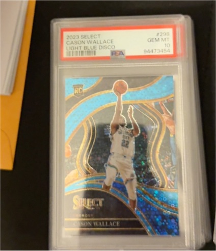 2023 Select #298 Cason Wallace Light Blue Disco — front
