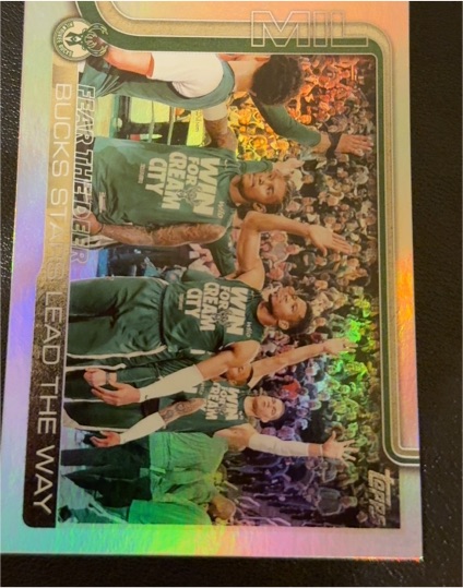 2025-26 Topps #281 Fear the Deer Bucks Stars Lead the Way Milwaukee Bucks — front