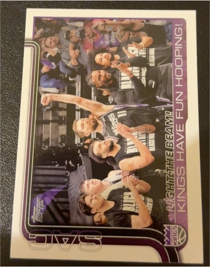 2025-26 Topps #295 Light The Beam! Sacramento Kings — front