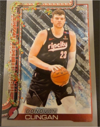 2025-26 Topps Holiday #H100 Donovan Clingan — front