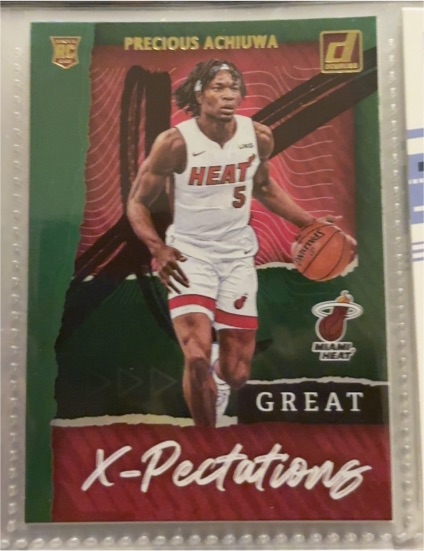 2020-21 Donruss #20 Precious Achiuwa Great X-Pectations RC Miami Heat — front