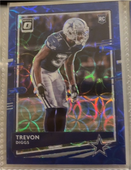 2020 Donruss Optic Blue Scope Prizm #110 Trevon Diggs — front