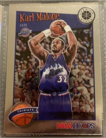 2019-20 Panini NBA Hoops Premium Stock Tribute #286 Karl Malone — front