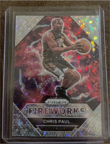 2020-21 Panini Prizm Fireworks #24 Chris Paul — front