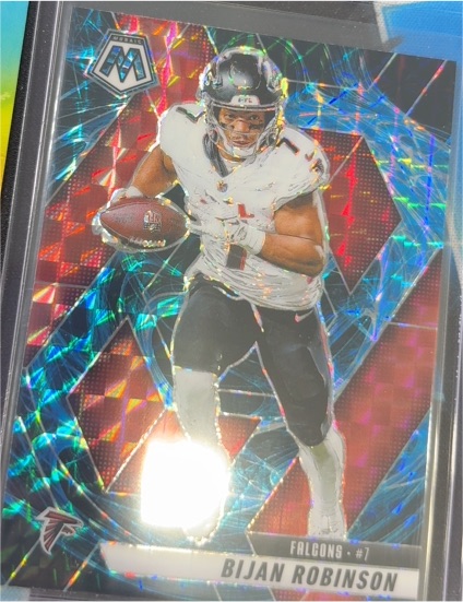 2023 Panini National VIP Cracked Ice Prizm #RC4 Bijan Robinson — front