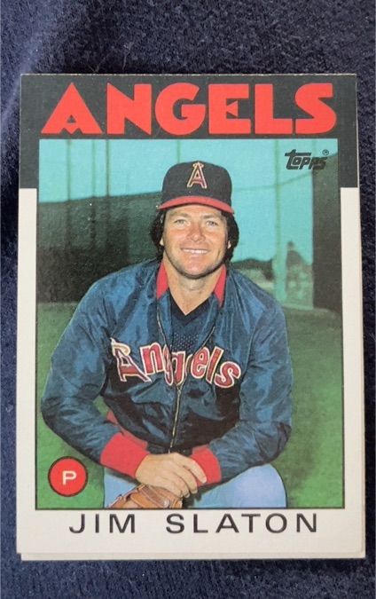 1986 Topps #579 Jim Slaton California Angels — front