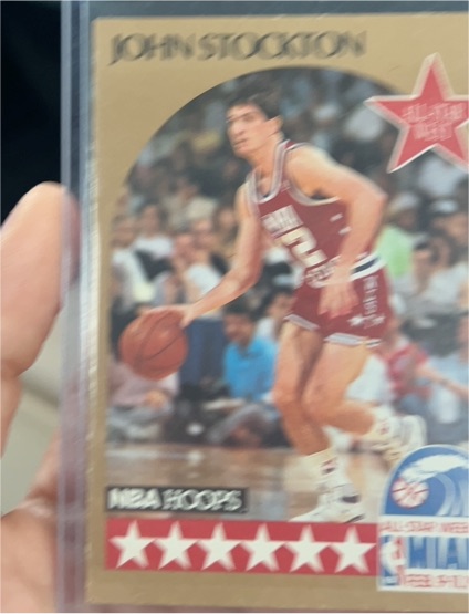1990-91 NBA Hoops #25 John Stockton All-Star Game — front
