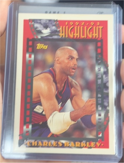 1993-94 Topps #1 Charles Barkley Highlight — front