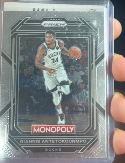 2022-23 Panini Prizm Monopoly #49 Giannis Antetokounmpo — front