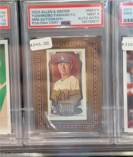 2024 Topps Allen & Ginter Mini #MA-YY Yoshinobu Yamamoto — front