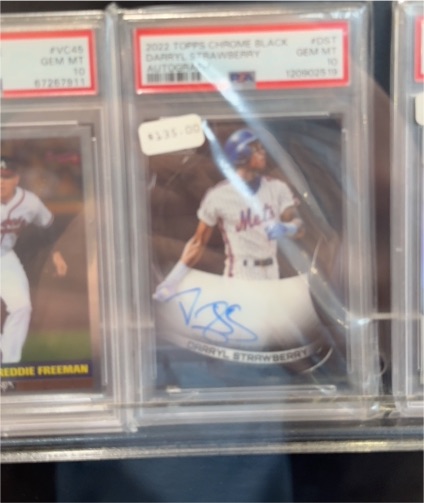 2022 Topps Chrome Black #FOST Darryl Strawberry — front