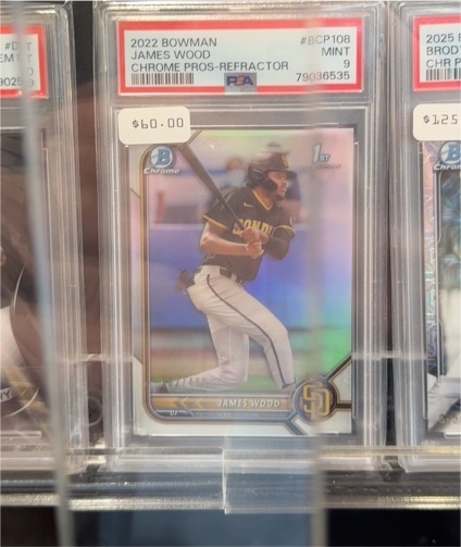 2022 Bowman Chrome Prospects #BCP108 James Wood — front