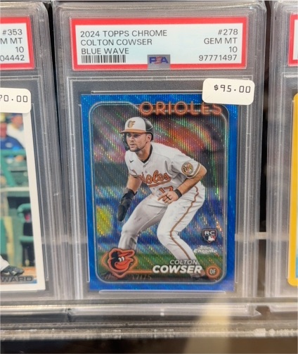 2024 Topps Chrome #278 Colton Cowser Blue Wave — front