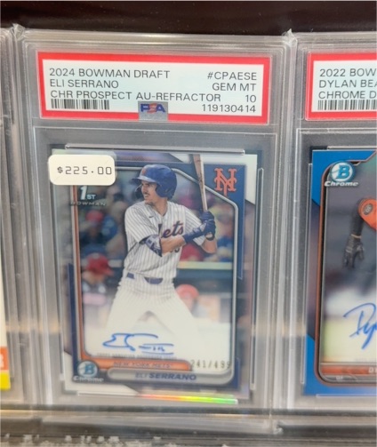2024 Bowman Draft Chrome Prospect Autographs #CPA-ESE Eli Serrano — front