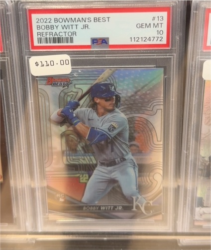 2022 Bowman's Best #13 Bobby Witt Jr. — front