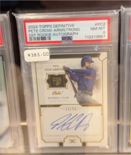 2024 Topps Definitive #PC2 Pete Crow-Armstrong Rookie Autograph — front